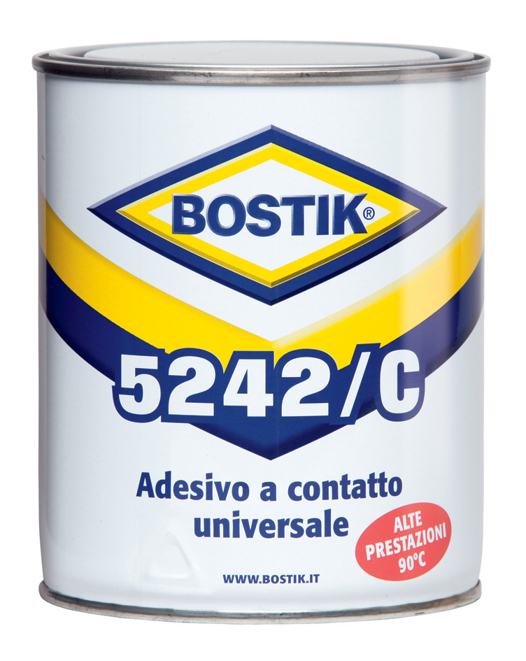6305254 - Bostik 5242/C Latta 850 ml IT (2881) 5242/C Adesivo a contatto superforte, professionale e resistente al calore fino a +90 C.