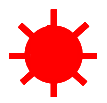 Simboli usati nella documentazione DI-NOC. Solo i prodotti contrassegnati con il simbolo rosso del sole possono essere applicati all esterno.