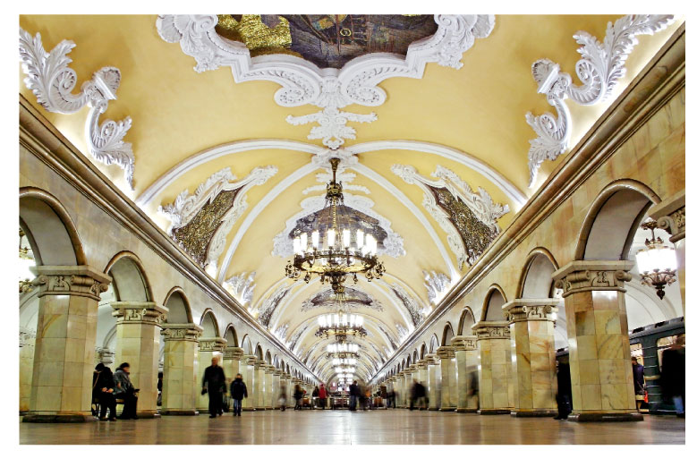 La metropolitana di Mosca Mosca è divisa in diverse sezioni da una serie di viali concentrici,