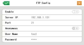 FTP: Permette di configurare il serve FTP per l invio del fotogramma in allarme ARSP : Sistema DDNS oggi non più utilizzato.