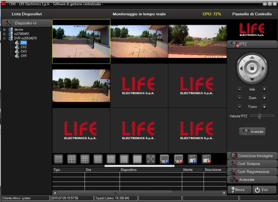 Capitolo 4 : CMS - Software gestione centralizzata LIFE Electronics S.p.A V1.