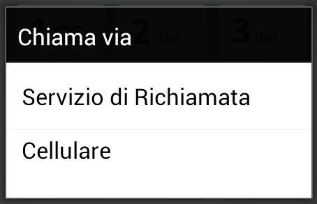 Se è stata configurata, nelle Impostazioni chiamate in uscita l opzione di utilizzare il Servizio Richiamata (vedi paragrafo