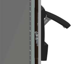 Spacial SF/SM Serrature e inserti Dispositivo di lucchettaggio Sistema di blocco a lucchetto per l'installazione su tutte le maniglie degli armadi Spacial. Bullone di blocco con foro 7.5 mm.