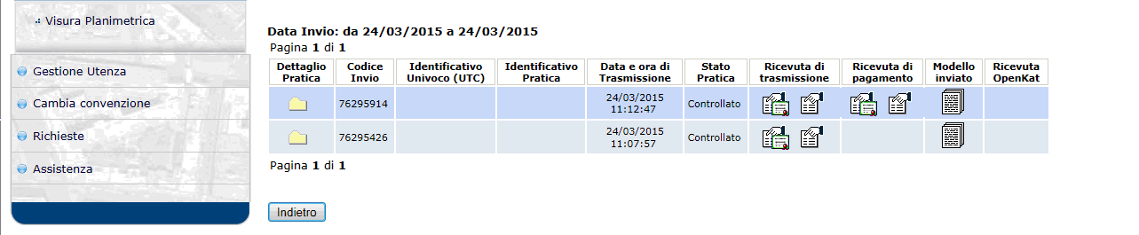 Dopo alcuni giorni dal pagamento compare la