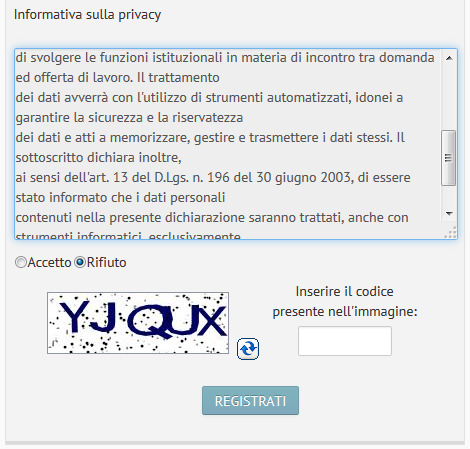 Registrazione