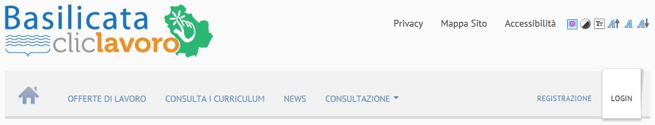 Login 4. Login Per accedere al servizio è possibile utilizzare il collegamento LOGIN posto in alto a destra. Inserire username e password negli omonimi campi e cliccare sul pulsante Accedi.