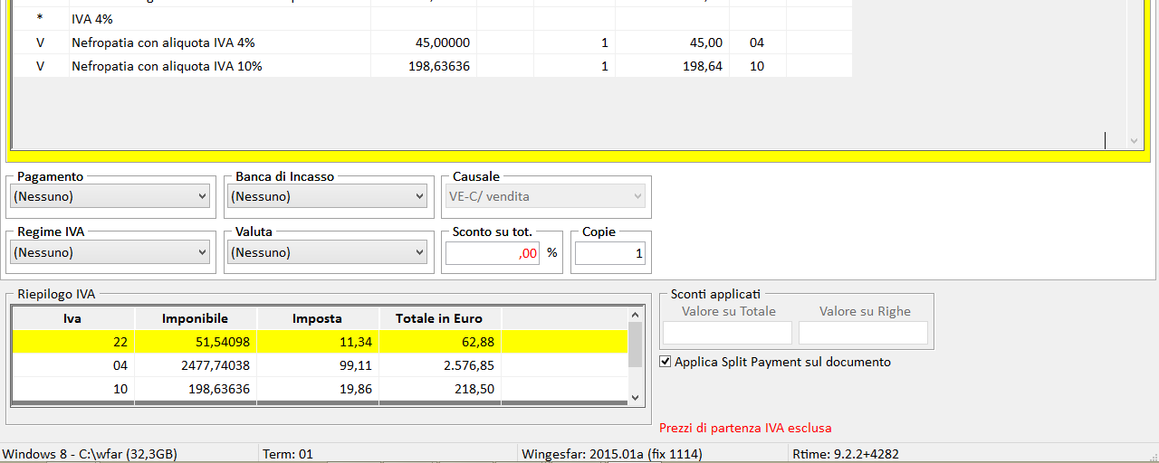 collegamento al webdpc per lo scarico delle ricette.