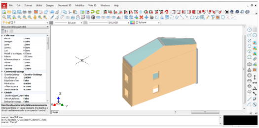 caricato e visualizzato un file ifc definito da utente. 4.