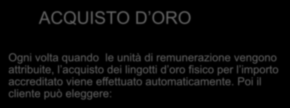 unità attribuite, di remunerazione l acquisto dei