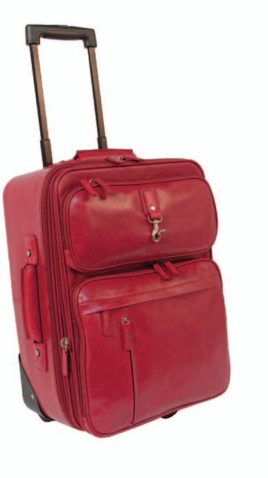 estensibile regolabile in altezza con blocco, tasca a retro c/zip, ruote gommate, utilizzabile quale bagaglio a mano nei viaggi aerei confezione regalo.