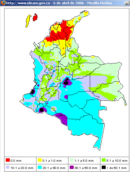 Le piogge mancano su una ampia zona del Sudamerica. Su Colombia e Perù per una parte le anomalie arrivano tra 50 a 100 mm.