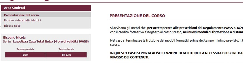 riferimento alla sessione corrente, totale in cui viene conteggiato tutto quello impiegato dalla prima volta in cui è stato aperto).