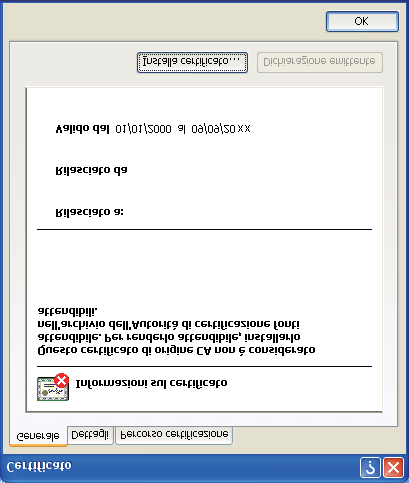 Funzioni sicurezza Per gli utenti di Windows XP e Windows Server 2003 7 a Avviare il browser.