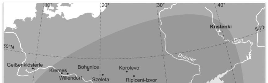 Figura 15: Distribuzione geografica dell'ignimbrite Campana (da Fedele et ali, 2003) Negli anni passati i depositi di flusso piroclastico dell Ignimbrite Campana venivano descritti estremamente