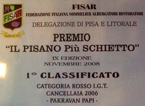 CANCELLAIA 2006-1' classificato premio F.I.S.A.R.