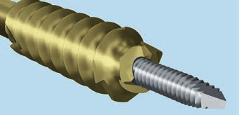 acciaio e titanio Tutte le viti da compressione senza testa Synthes sono disponibili in acciaio inox da