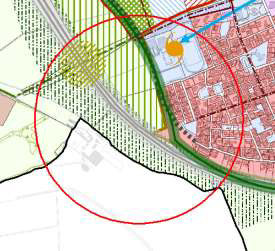 L area critica 8, è localizzata in corrispondenza del tessuto urbanizzato del comune di