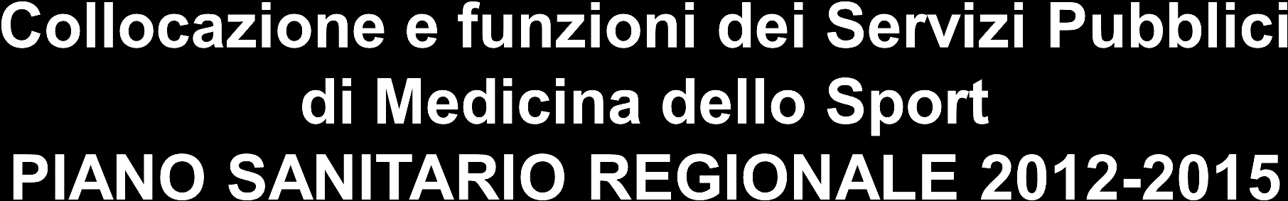 promozione dello sport preventivo, curativo, riabilitativo e per il miglioramento delle condizioni di salute e dell efficienza della persona.