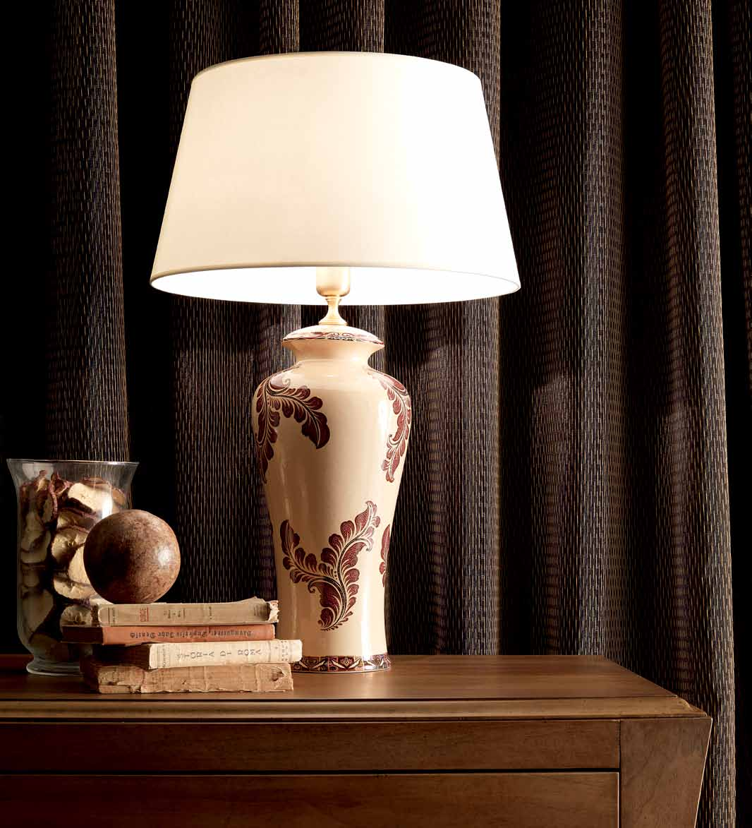 71 x Ø 45 cm lampada avorio ivory lamp h.