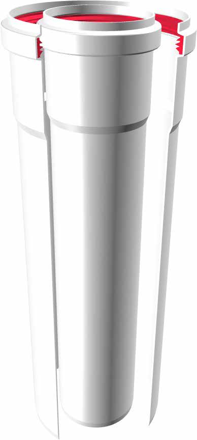 escrizione Sistema K lukoax coassiale alluminio È un prodotto in doppiaparete costituito da due tubi coassiali, entrambi in alluminio verniciato bianco, tinta RL 9016.