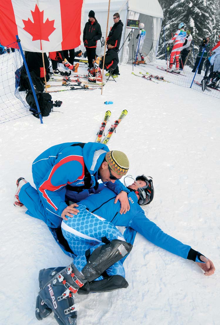 atletico dello sci alpino.