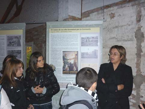 Deportato con Armando Gasiani (Foto ) Sala Fondazione Fossoli,