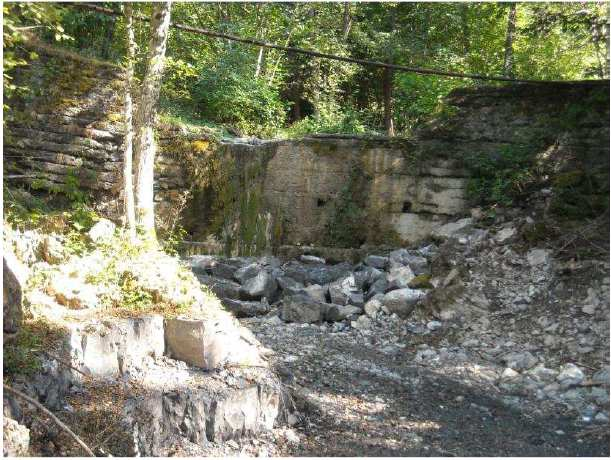 Ripresa del tratto di alveo a monte di