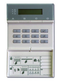 Centrale d'allarme 8 zone + tamper generale + tamper sirena, completa di tastiera LCD, espandibile fino a 32 sia con moduli  Circuiti tipo NC, o doppio bilanciamento, max 4 tastiere e 17 codici