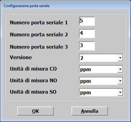 Menù File Configurazione Serve per scegliere il numero di porta seriale del PC cui è collegata la centrale AN750 e per configurare il servizio di invio e-mail, per impostare gli eventi a cui