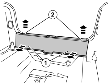 7 Staccare le modanature di gomma nell'apertura dello sportello bagagliaio. IMG-226721 8 Rimuovere il pannello della soglia dello sportello bagagliaio.