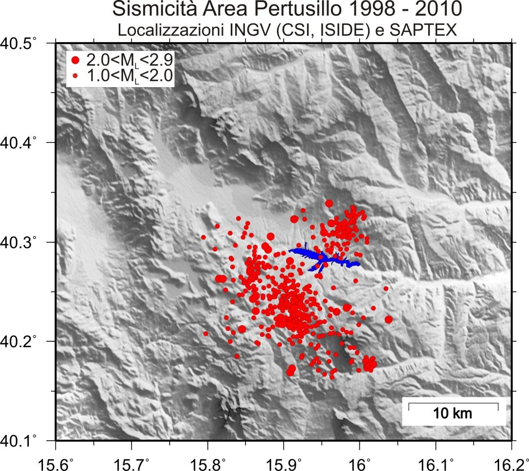 stata interessata da microsismicità (magnitudo massima 2.9).