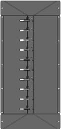 COMPLETO DI CASSAFORMA FE360 TRAFFIC PLATE COMPLETO DI CASSAFORMA INOX TRAFFIC PLATE DA ESTERNO 1000MM TESTATA TRAFFIC PLATE