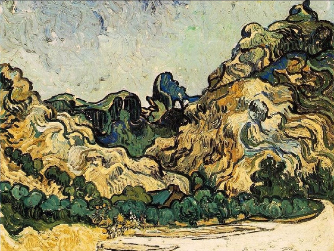 Vincent Van Gogh Montagne di