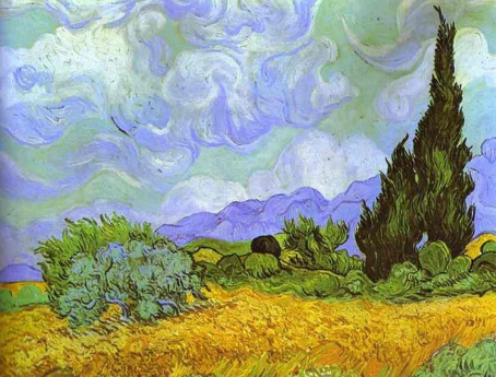 Gogh Campo di frumento con