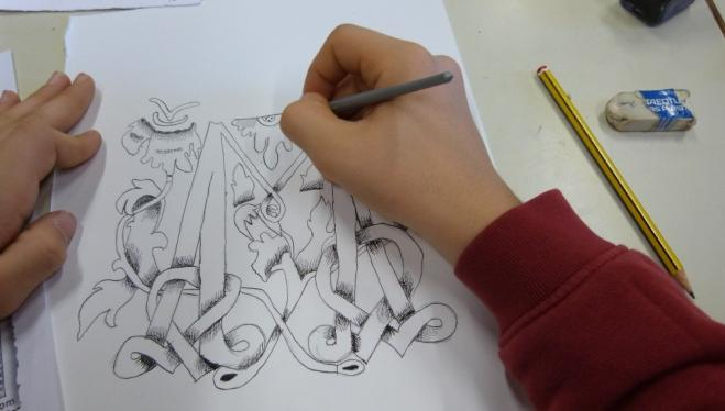 LABORATORIO DALLA SCRITTURA AL DISEGNO IN COLLABORAZIONE CON IL LICEO ARTISTICO