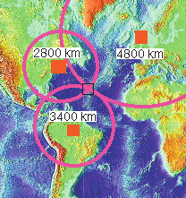 LOCALIZZAZIONE DEI TERREMOTI Per poter localizzare esattamente l'epicentro, occorrono i dati registrati in più stazioni sismografiche(curve sperimentali: Dromocrone) Più la stazione è lontana e più è