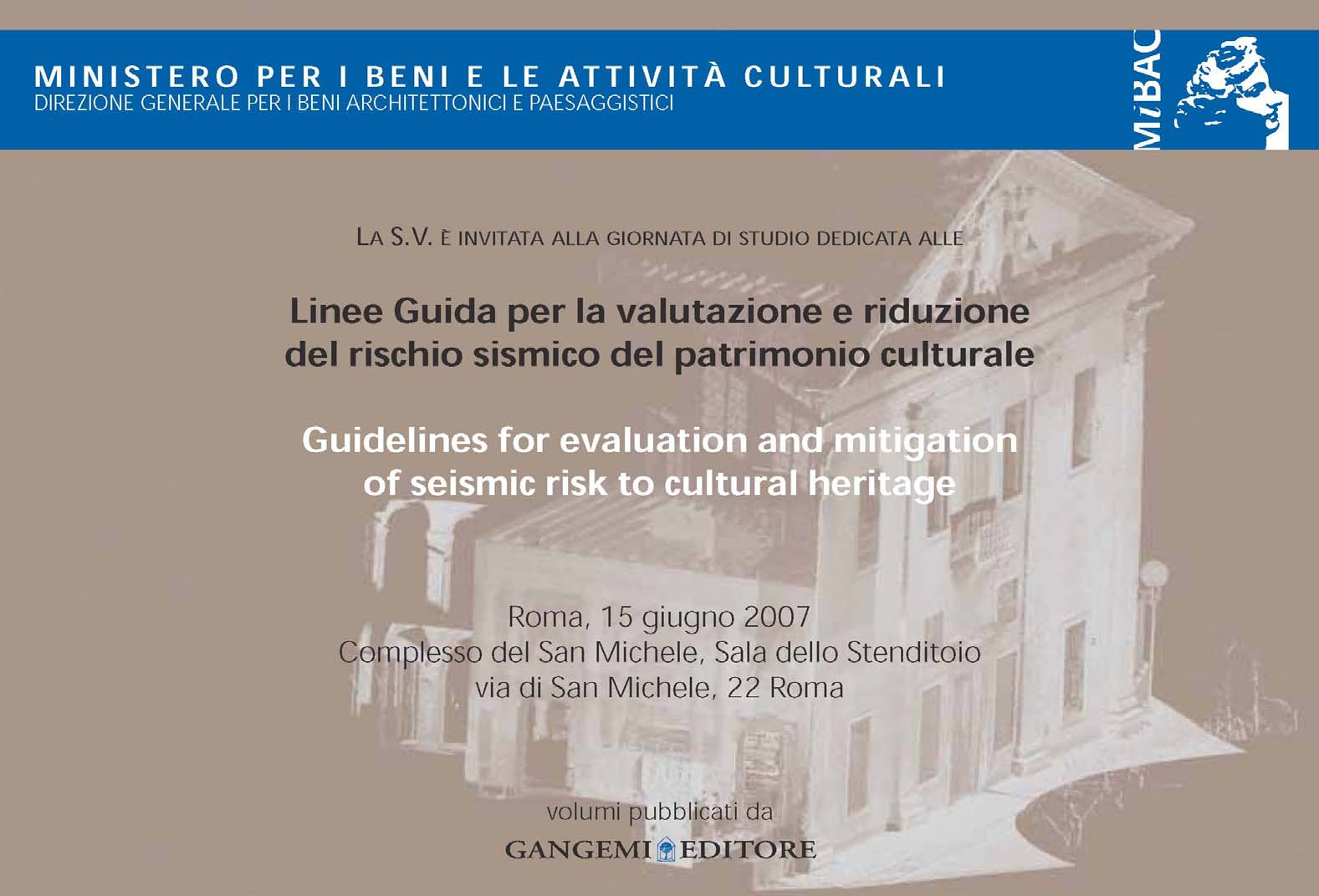 Allineamento delle Linee Guida alle Norme Tecniche per le Costruzioni 2008 Università degli