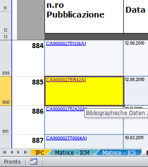 Un ulteriore aiuto al ricercatore, per la valutazione dei brevetti riportati, viene fornito dall inserimento di link esterni,