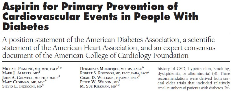 ASPIRINA IN PREVENZIONE PRIMARIA L effetto dell aspirina in prevenzione primaria vs eventi CV in