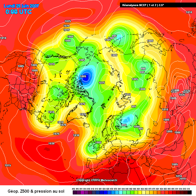 Nella stagione estiva le configurazioni AO+/ NAO+ e AO-/NAO-,appena descritte, possono portare anche configurazioni meteorologiche