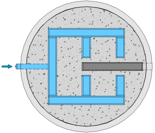 appoggiate agli angolari di coronamento del cunicolo e si agganciano agevolmente l una all altra, senza necessità di alcun sistema di bloccaggio. particolare aggancio particolare aggancio 510 ext.