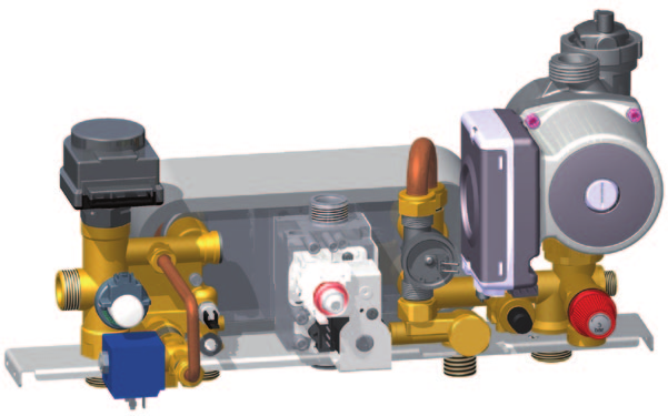 Il gruppo idraulico: il cuore del sistema ACQUA STEP Trasduttore di pressione e manometro sicurezza sulla pressione di