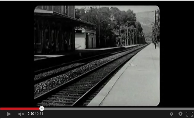 L'arrivo del treno alla stazione