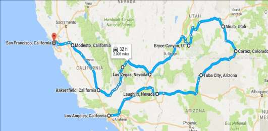 10 giorno: Merced - 17 mile Drive - Monterey - San Francisco (245 m / 395 km) Colazione continentale.