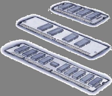 Memoria centrale Chip Single Inline Memory Module (SIMM) 3/72 pin sullo stesso