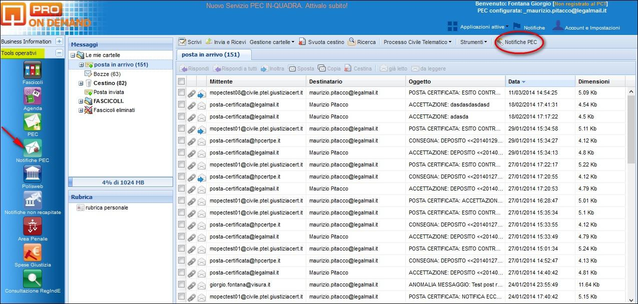 Si può accedere al modulo sia cliccando l apposita icona all interno della voce Tools operativi del menu dell