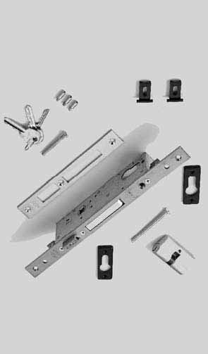 AC1085 L : inox lucido / polished stainless steel Deviator for three locking point lock (with screw). AC 1080i Rostro di sicurezza in acciaio inox (Completo di viti e rinforzi).
