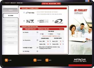 di ogni split UTOPIA e VRF SET FREE Il sistema LOKRING, testato e convalidato da Hitachi è ora integrato nella selezione del software Hitachi Hi-toolkit a partire dalla versione 6.