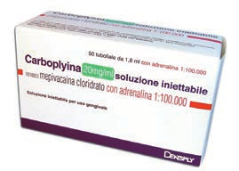 028418010 S021203 Alfacaina 40 mg/ml soluzione iniettabile Articaina cloridrato 4% con adrenalina 1:100.000.