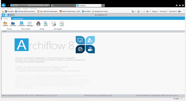 2. CONFIGURARE ARCHIFLOW AL PRIMO ACCESSO